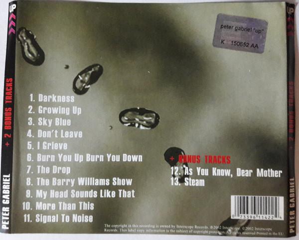 Album herunterladen Peter Gabriel - Up 2 Bonus