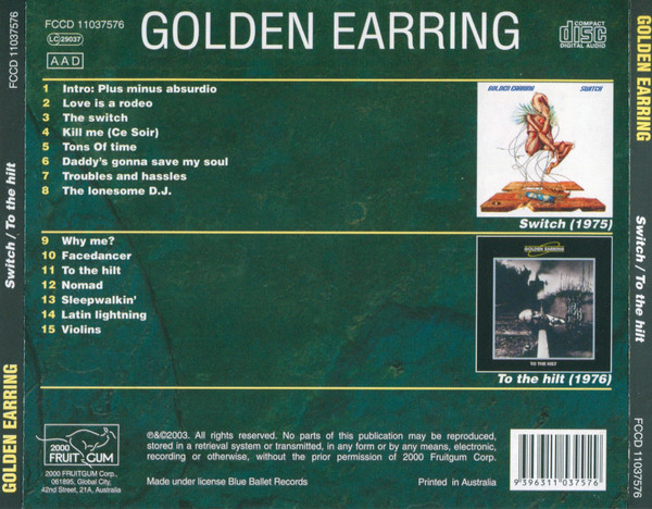 télécharger l'album Golden Earring - Switch To The Hilt