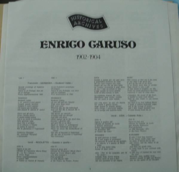 last ned album Enrico Caruso - 1902 1904