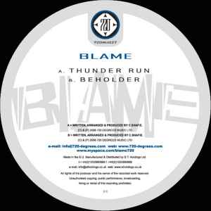 Blame - Thunder Run / Beholder album cover