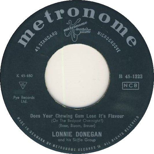 Lonnie Donegan And His Skiffle Group – Does Your Chewing Gum Lose It's  Flavour (On The Bedpost Overnight?) (1959, Vinyl) - Discogs