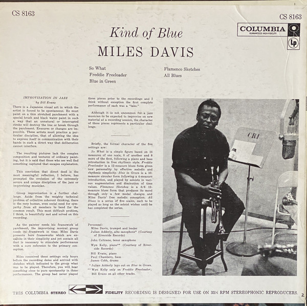 Miles Davis - Kind Of Blue | Releases | Discogs