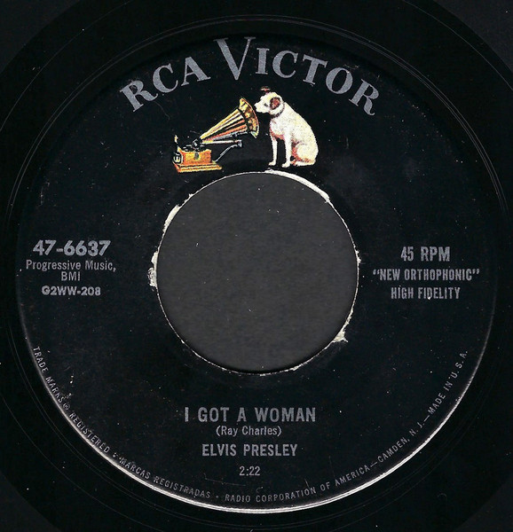 Elvis Presley – I Got A Woman / I'm Counting On You (1956, Vinyl