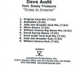Dave Audé - Grass Is Greener album cover