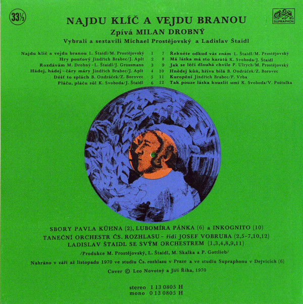 Album herunterladen Milan Drobný - Najdu Klic A Vejdu Branou