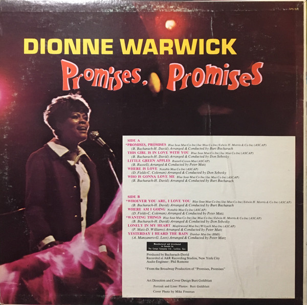 Dionne Warwick - Promises, Promises | Scepter Records (SPS 571) - 2