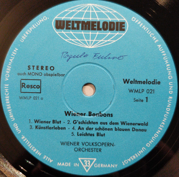 descargar álbum Wiener VolksopernOrchester - Wiener Bonbons