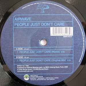 Portada de album Airwave - People Just Don't Care