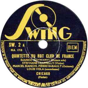 Quintette Du Hot Club De France - Chicago / Charleston album cover