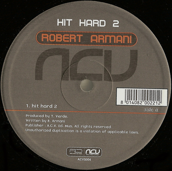 Robert Armani – Hit Hard 2 (1999, Vinyl) - Discogs