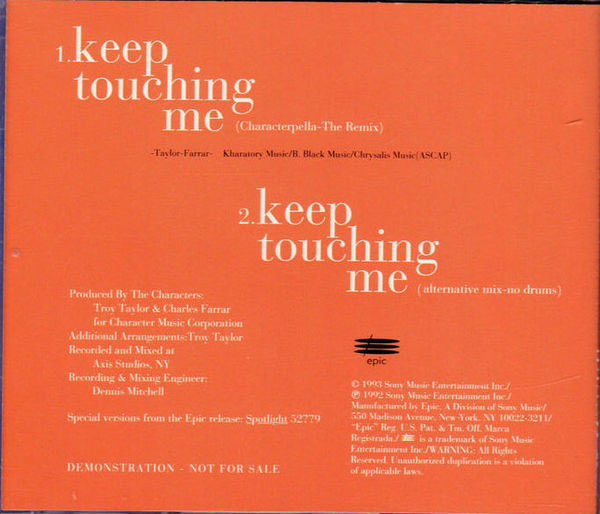 ladda ner album Oscar - Keep Touching Me Characterpella The Remix