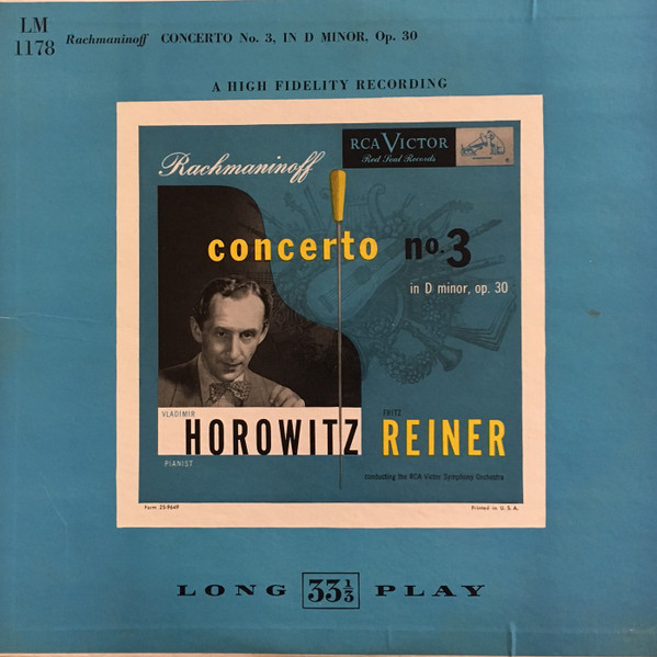 Rachmaninoff - Vladimir Horowitz, Fritz Reiner, RCA Victor