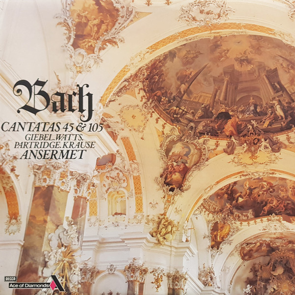 ladda ner album Bach, Giebel, Watts, Partridge, Krause, Ansermet - Cantatas 45 105