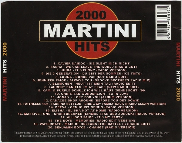 baixar álbum Various - Martini Hits 2000