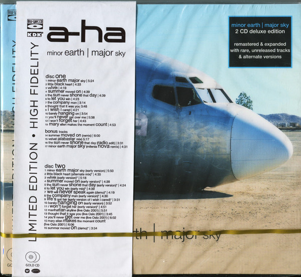 a-ha – Minor Earth | Major Sky (2020, CD) - Discogs