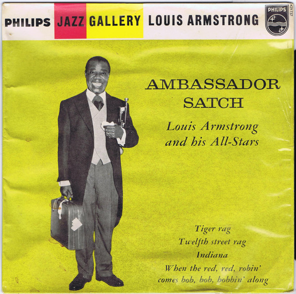 Louis Armstrong and His All-stars Jazz LP Ambassador Satch 