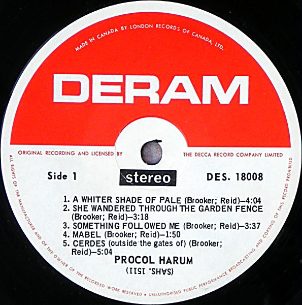 Procol Harum - Procol Harum | Deram (DES 18008) - 3