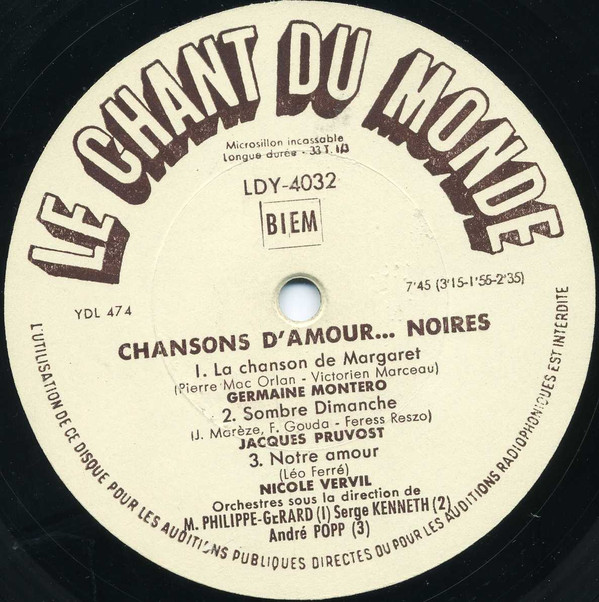 Album herunterladen Various - Chansons DAmour Noires
