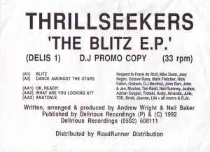 Thrill Seekers - The Blitz E.P. album cover