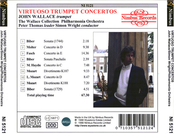 Album herunterladen John Wallace , The Wallace Collection, Philharmonia Orchestra, Simon Wright - Virtuoso Trumpet Concertos