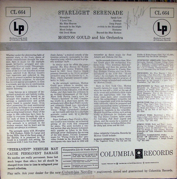 descargar álbum Morton Gould And His Orchestra - Starlight Serenade