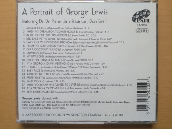 baixar álbum George Lewis , De De Pierce, Jim Robinson , Don Ewell - A Portrait Of George Lewis