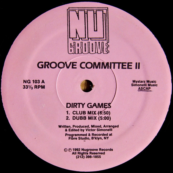 Groove Committee II – Dirty Games (1992, Vinyl) - Discogs