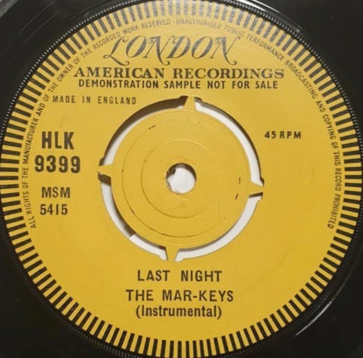 Mar-Keys – Last Night (1961, Monarch Pressing, Vinyl) - Discogs