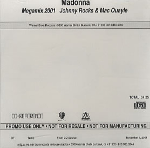 Madonna – GHV2 Megamix (2001, Vinyl) - Discogs