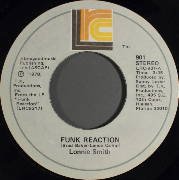 Lonnie Smith – Funk Reaction / It's Changed (1978, Vinyl) - Discogs