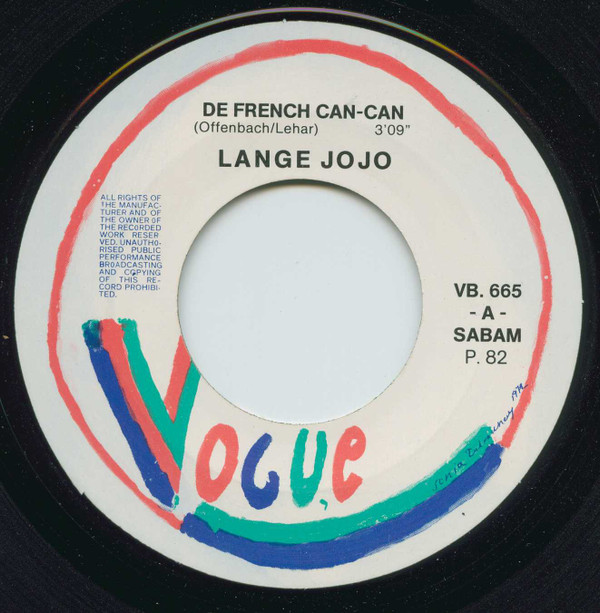 descargar álbum Lange Jojo - De French Can Can