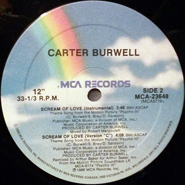 last ned album Carter Burwell - Scream Of Love