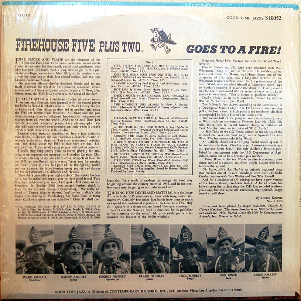 lataa albumi Firehouse Five Plus Two - Goes To A Fire
