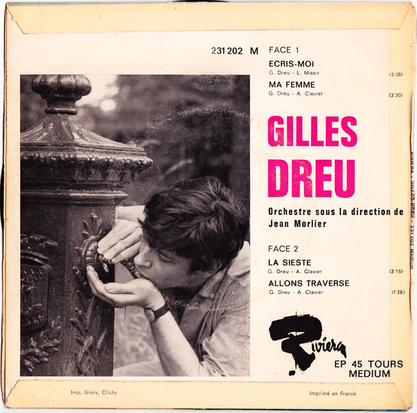 descargar álbum Gilles Dreu - Écris moi