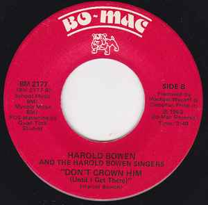 Harold Bowen - City In The Sky / Don't Crown Him (Until I Get There) album cover