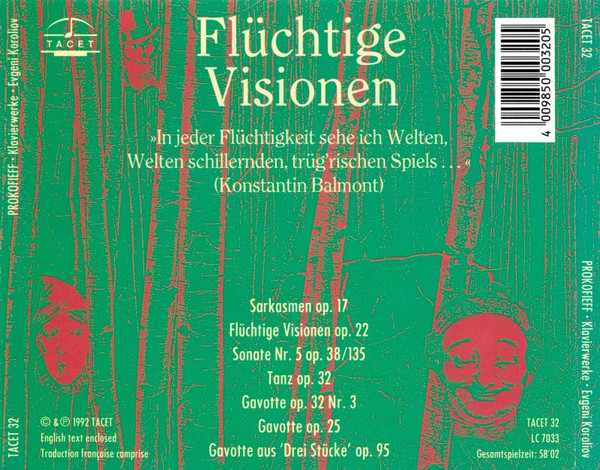 last ned album Prokofieff Evgeni Koroliov - Flüchtige Visionen