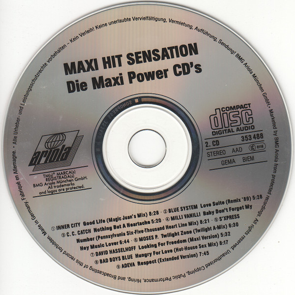 télécharger l'album Various - Maxi Hit Sensation Die Maxi Power CDs
