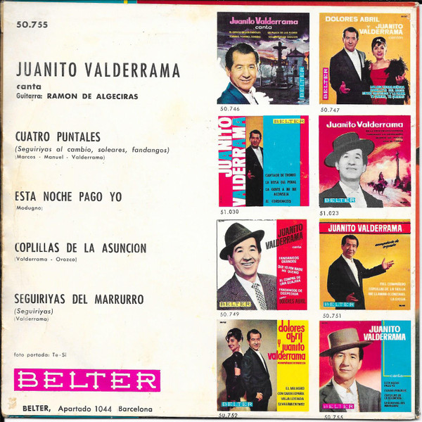 Album herunterladen Juanito Valderrama - Esta Noche Pago Yo Cuatro Puntales Coplillas De Asunción Seguiriyas Del Marrurro