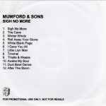 Cover of Sigh No More, 2009, CDr