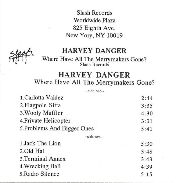 Harvey Danger - Where Have All The Merrymakers Gone? | Releases