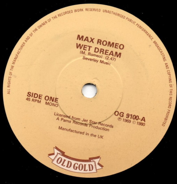 Max Romeo - Wet Dream | Releases | Discogs