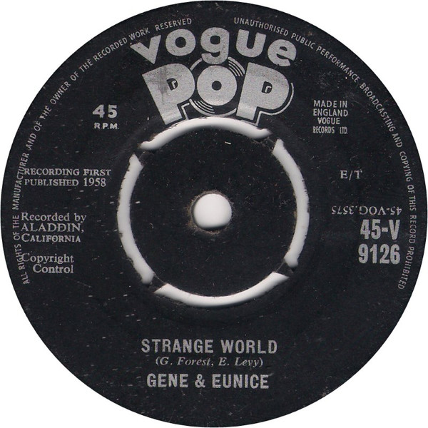 last ned album Gene & Eunice - Strange World The Vow