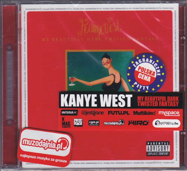 Kanye West – My Beautiful Dark Twisted Fantasy (2022, Red and Bone,  Cassette) - Discogs