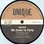 Malente - We Came To Party album cover