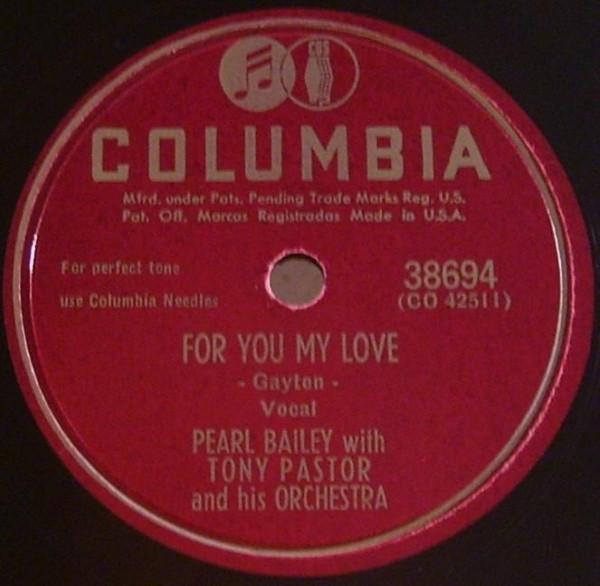 ladda ner album Pearl Bailey With Tony Pastor And His Orchestra - For You My Love Mamie Is Mimi
