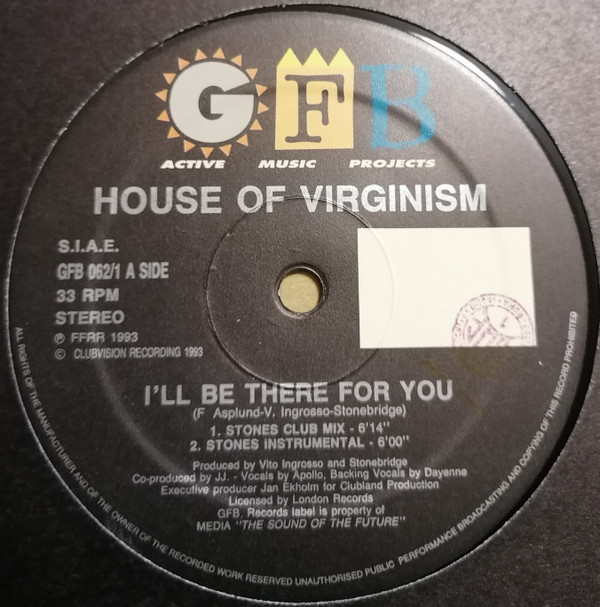 descargar álbum House Of Virginism - Ill be There for you