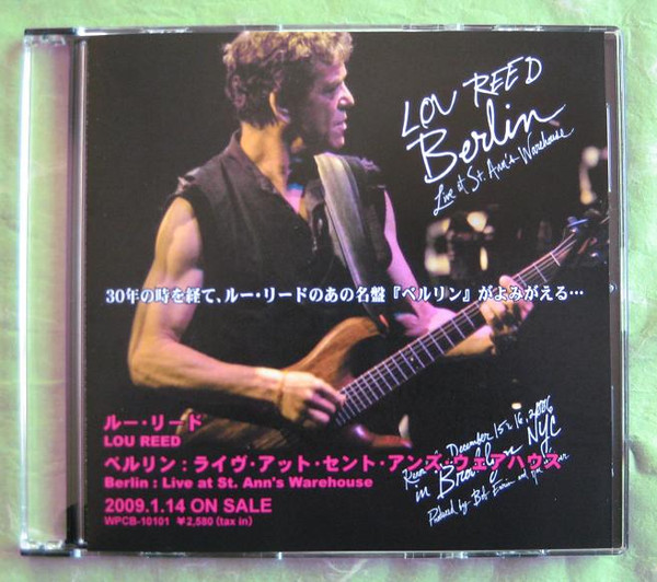 Lou Reed - Berlin: Live At St. Ann's Warehouse | Releases | Discogs
