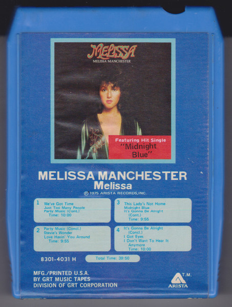 Melissa Manchester For The Working Girl Reel to Reel Arista 3 3/4
