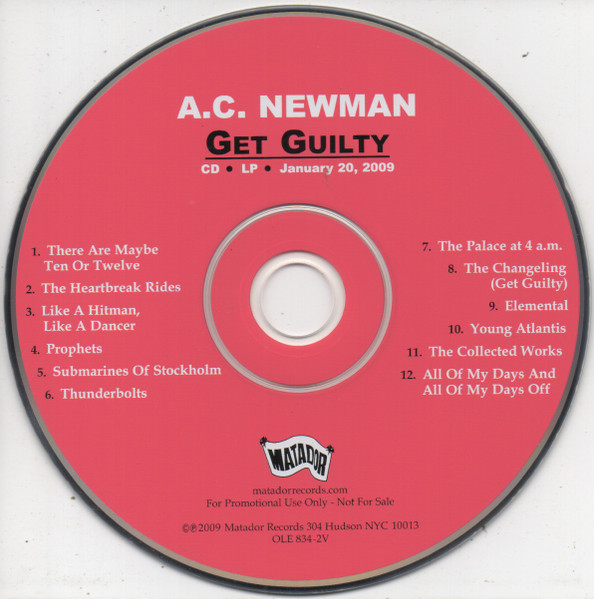 A.C. Newman – Get (2009, CD)