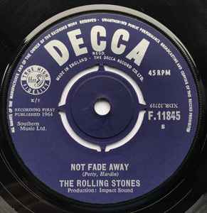 The Rolling Stones – Not Fade Away (1964, 4 Prong Centre, Vinyl 
